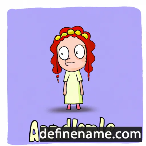 Almandine cartoon