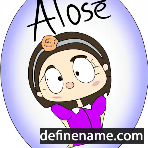 cartoon of the name Aloise