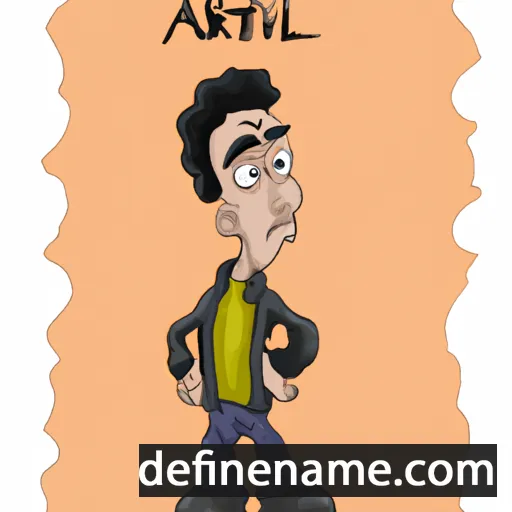 cartoon of the name Alvart