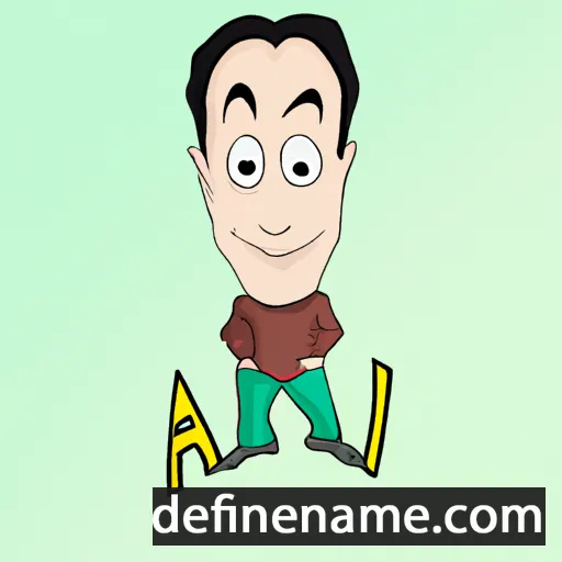 cartoon of the name Alvi