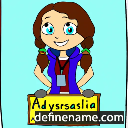 Alysandra cartoon