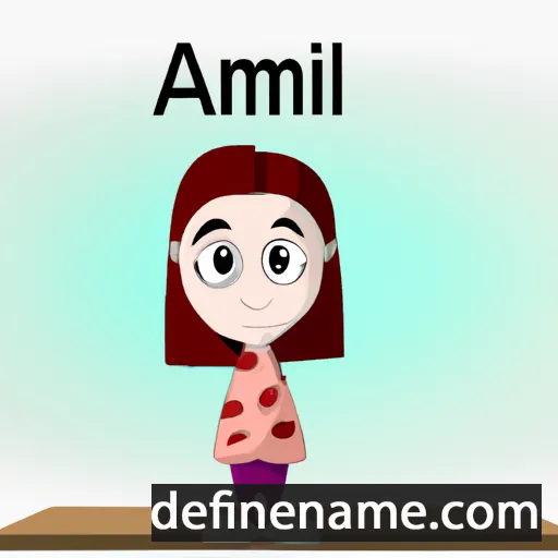 cartoon of the name Amali