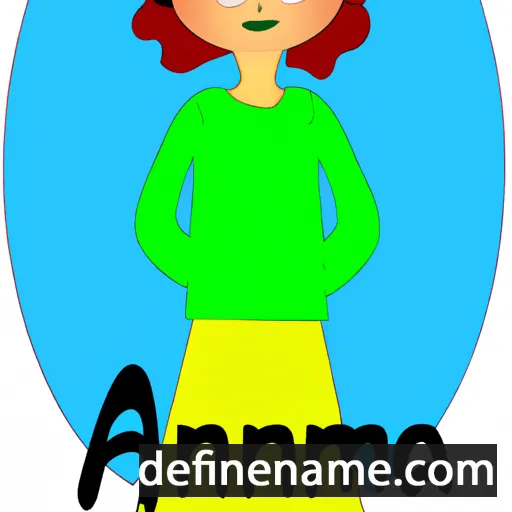 cartoon of the name Amanta