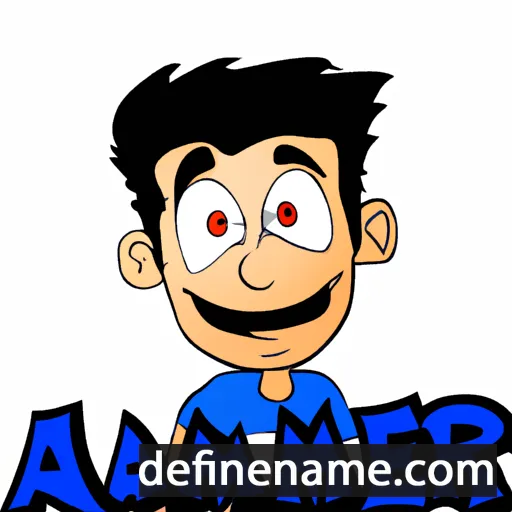 cartoon of the name Amar