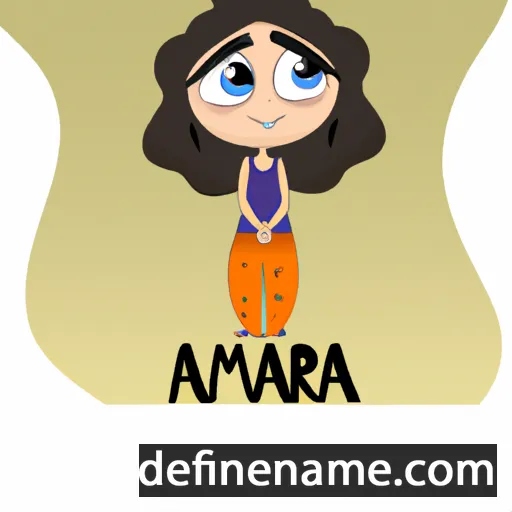 cartoon of the name Amara