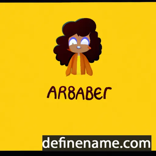 cartoon of the name Ambar