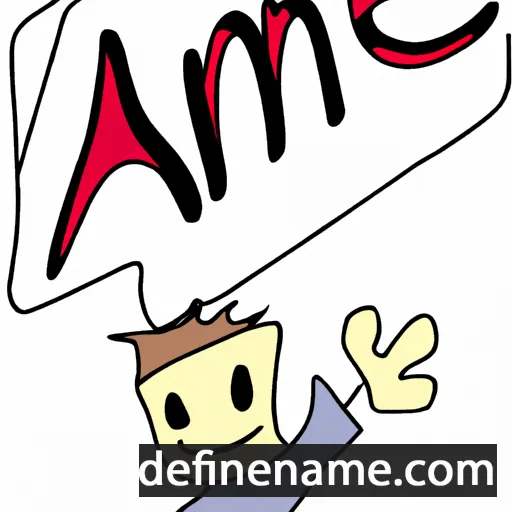 cartoon of the name Ame