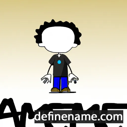 cartoon of the name Ame