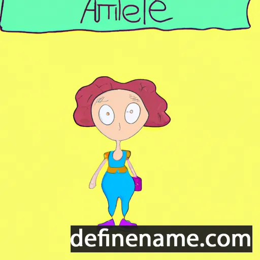 cartoon of the name Ameline