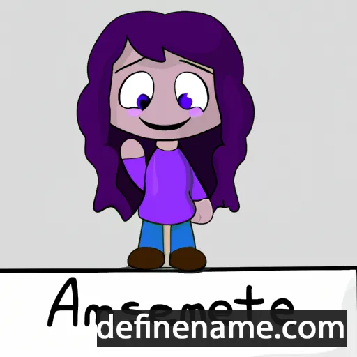 cartoon of the name Ametista