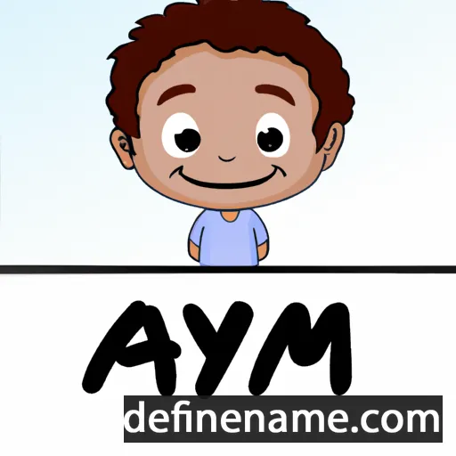 cartoon of the name Ameya