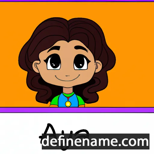 cartoon of the name Ameya