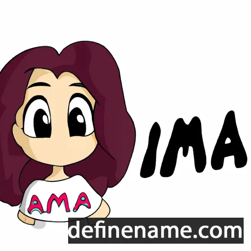 cartoon of the name Amia