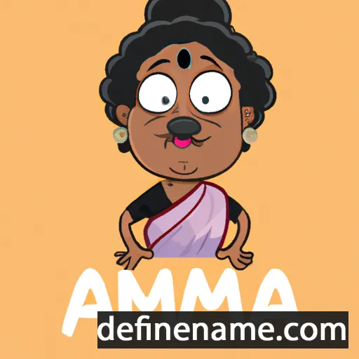 cartoon of the name Amma