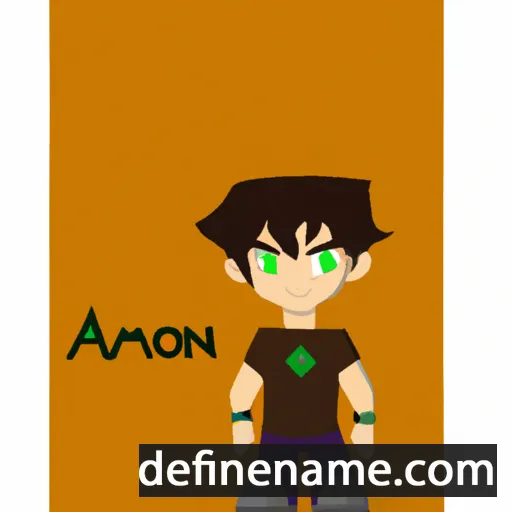 cartoon of the name Amon