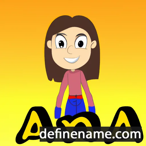 cartoon of the name Ana