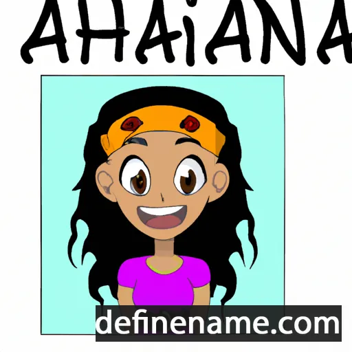 cartoon of the name Anaiah