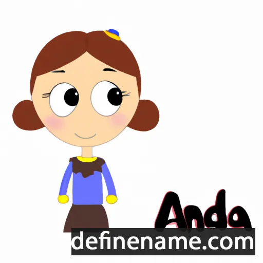 cartoon of the name Anda