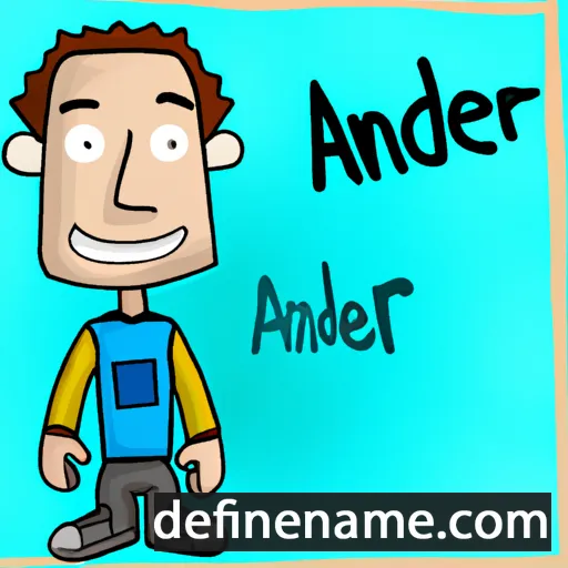 cartoon of the name Ander