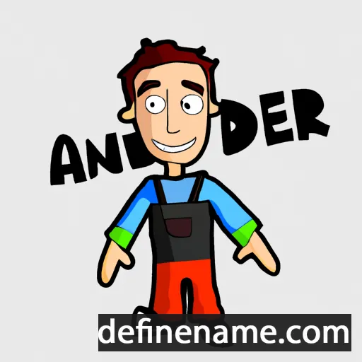 cartoon of the name Ander