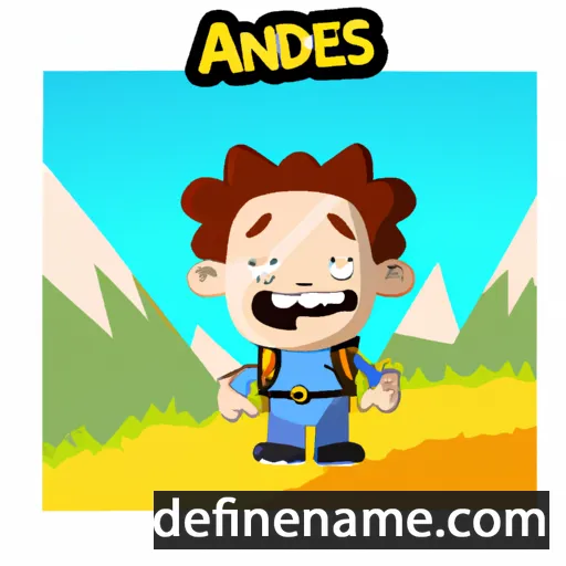 cartoon of the name Andes