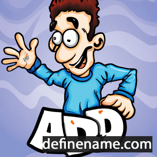 cartoon of the name Andi