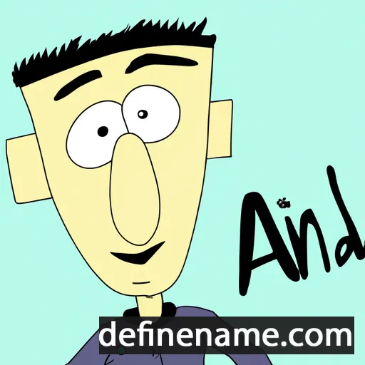 cartoon of the name Andi