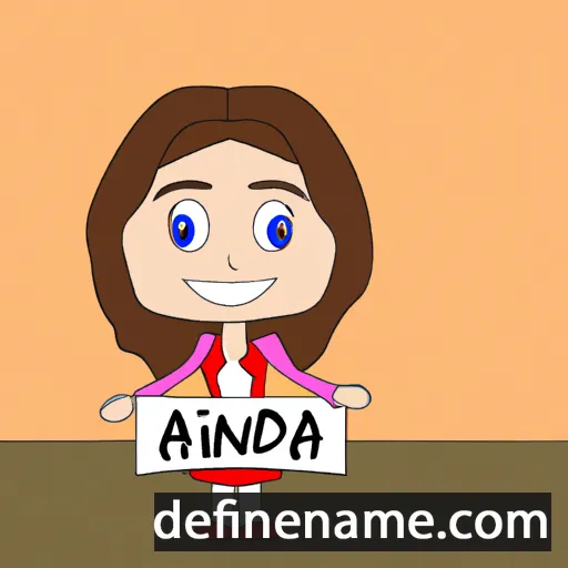 cartoon of the name Andria