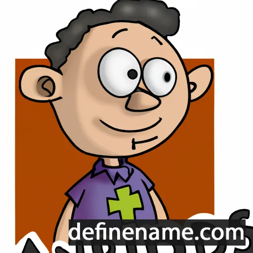 cartoon of the name Andris