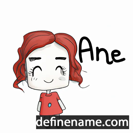 cartoon of the name Ane