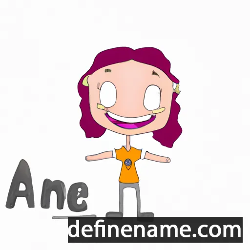 cartoon of the name Ane