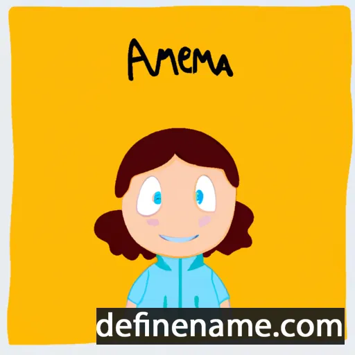 cartoon of the name Anelma