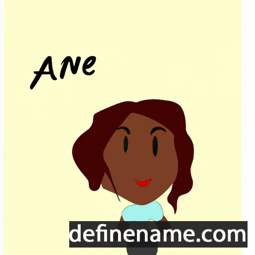 cartoon of the name Anene