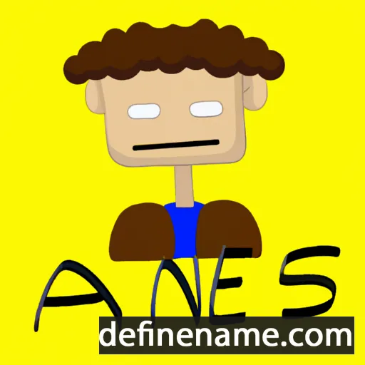 cartoon of the name Anes