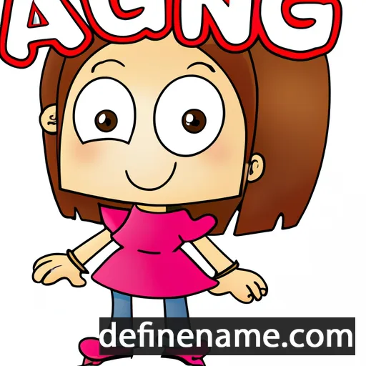 cartoon of the name Angi