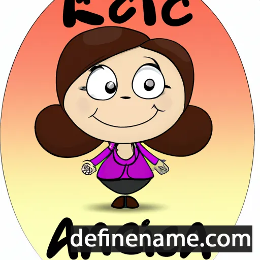 cartoon of the name Anica