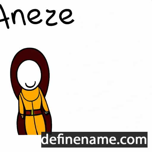 Anjezë cartoon