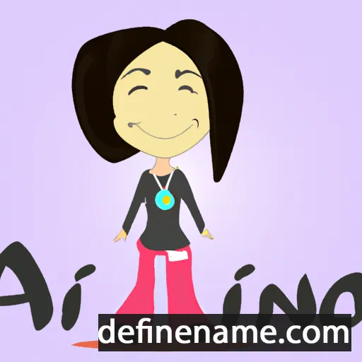 cartoon of the name Anji