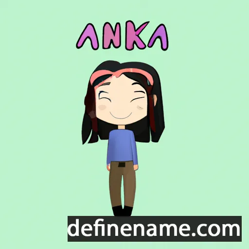 cartoon of the name Anka