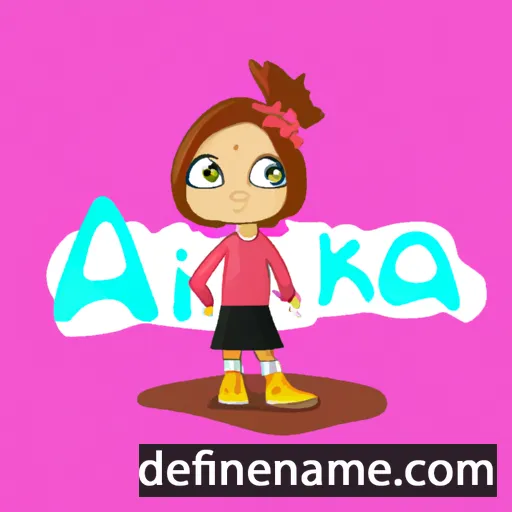 cartoon of the name Anka