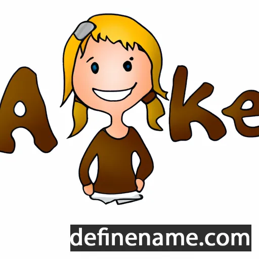 cartoon of the name Anke