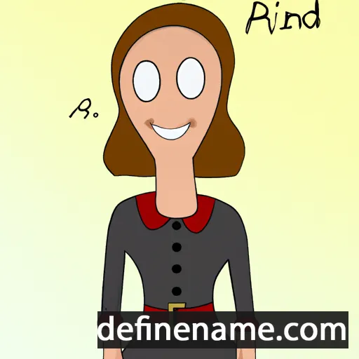 Annfrid cartoon