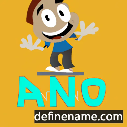 cartoon of the name Ano