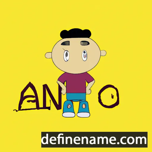 cartoon of the name Ano