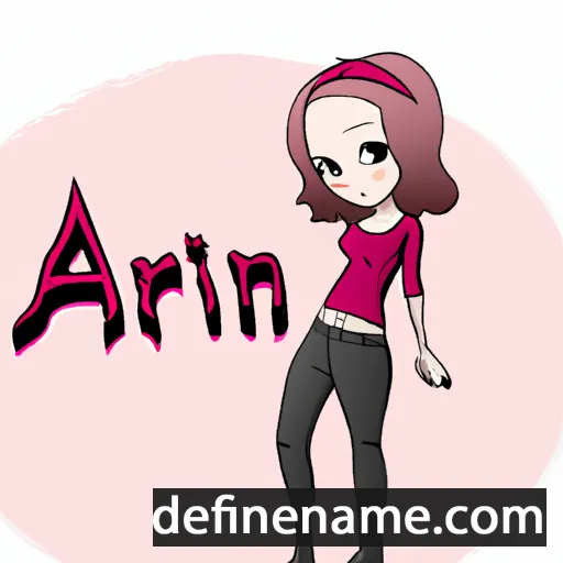 cartoon of the name Anri