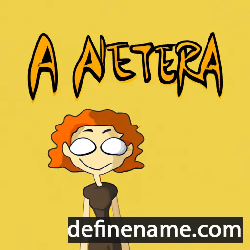 cartoon of the name Antera