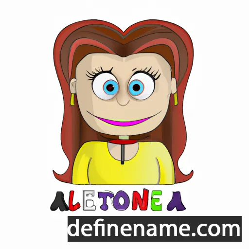 cartoon of the name Antonela