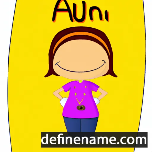 cartoon of the name Anu