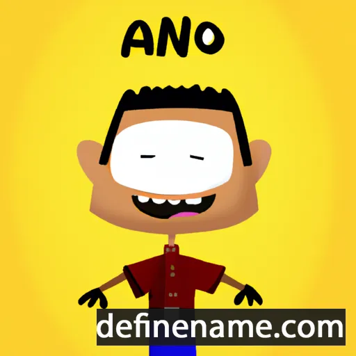 cartoon of the name Anzo