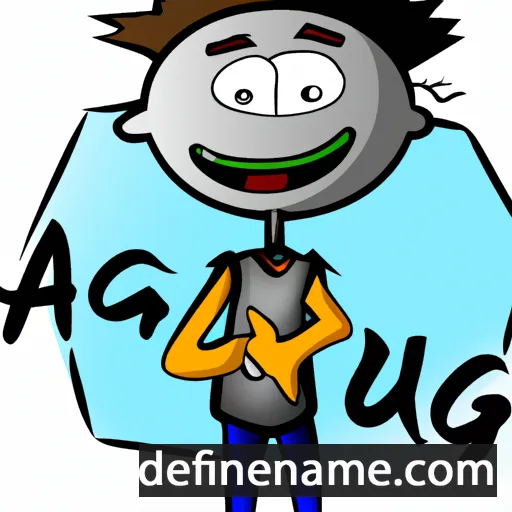 Aogust cartoon